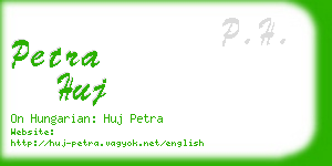petra huj business card